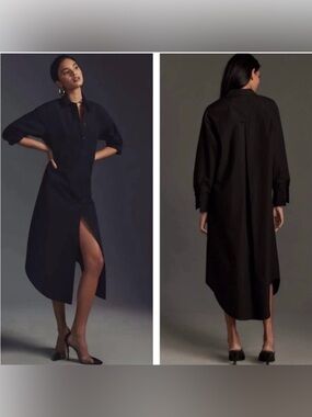 The Soren Long-Sleeve Shirt Dress by Maeve